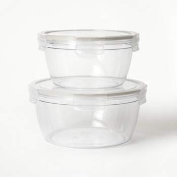 Snap And Store Divided Rectangle Food Storage Container - 3ct/24 Fl Oz - Up  & Up™ : Target