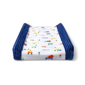 Changing Pad Cover Transportation - Cloud Island Navy/White
