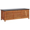 Storage Box Natural wood, Black  vidaXL - 2 of 4