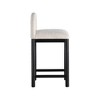 Meridian Furniture,Conrad Beige Linen Textured Fabric Counter Stool - 4 of 4