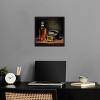 Notoriart Whiskey and Vintage Hat Bar Cart Art For Men Framed - 2 of 4