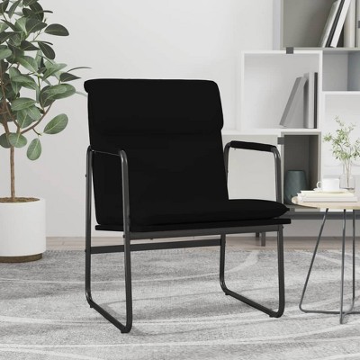 VidaXL Lounge Chair Black 21.7 in.x25.2 in.x31.5 in. Faux Leather