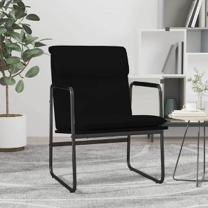 VidaXL Lounge Chair Black 21.7 in.x25.2 in.x31.5 in. Faux Leather - 1 of 4