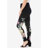 Roaman's Women's Plus Size Placement Print Legging - 4 of 4