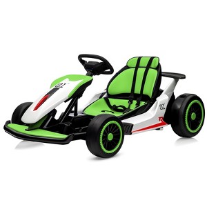 Electric Go Kart for Kids, 24V 7AH Battery 400W Powerful Motors, 8MPH Drift Kart Car for Kids Ages 6-12, Ride On Toys with Music and 2 Speeds - 1 of 4