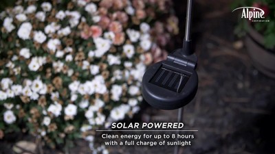 RKZDSR Solar-Powered Garden Stake Decor With 16 Warm LED Lights - Metal 10 thumbnail image