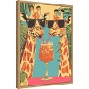 Amanti Art Giraffes Sharing a Drink by Andreas Magnusson Framed Canvas Wall Art - 2 of 4