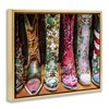 Stupell Industries Cowboy Boots Various Bold Designs Floating Frame Canvas Art, Gold, 31" x 25" - 2 of 4