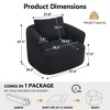 Sapphtopaz 360°Swivel Single Couches for Living Room Teddy Upholstered Round Couch with Pillow High-Resilience Sponge Sofa Chair for Bedroom - 3 of 4