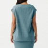 Women's Sweater Vests V Neck Casual Ribbed Knit Sleeveless Sweater Tops Oversized Sweater Vest for Women - 2 of 4