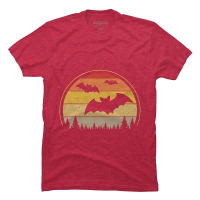 Men's Design By Humans Vintage Retro Vampire Bats Halloween Costume By Chos T-Shirt