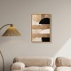 Art Remedy Sunny Cloudy Gold Brown Earthy Abstract Wall Art Framed - 2 of 4