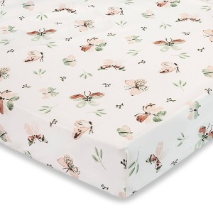 Crane Baby Cotton Sateen Fitted Crib Sheet - 1 of 4