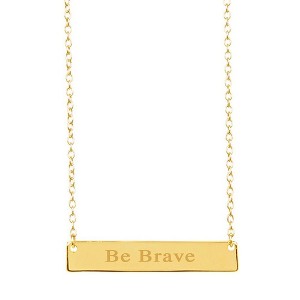 SHINE by Sterling Forever Sterling Silver Inspirational Bar Pendant Necklace - 1 of 2