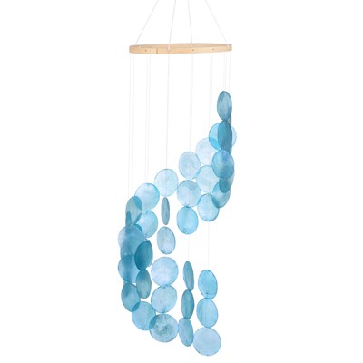Unique Bargains Shell Sea Glass Outdoor Decorative Wind Chime 1 Pc