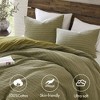 Sapphtopaz Duvet Set Bedding Set Unique Waffle Weave Texture Washed Duvet Cover,3 Piece 1 Duvet Cover,2 Standard Shams - 2 of 4