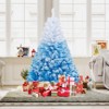 Costway 5/6/7/8 FT Artificial Christmas Tree with 456/820/1264/1774 Branch Tips & Folding Metal Stand White & Blue/White & Pink - 4 of 4