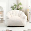 Vynxaria Bean Bag Seats - Spacious White Lounge Sofa with Armrests for Living Rooms and Bedrooms - 2 of 4