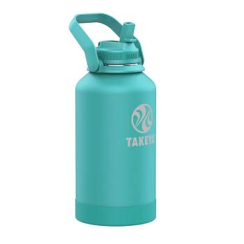 Takeya Actives Stainless Steel Water Bottle w/Straw lid, 32oz Teal 