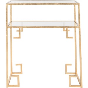 Berdine Accent Table - FOX2560A - Gold/Mirror - Safavieh Couture - 1 of 4
