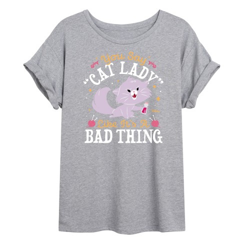 Women s Disney Cats Dogs Oversized Graphic T shirt Heather Grey Medium Target