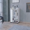 Vynxaria Bar Cart with 2-Side Shelf - Modern Style, 6-Built In Wine Rack, Mobile Design - 2 of 4