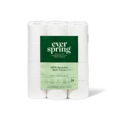 Toilet Paper Rolls | Pack of 8 2-ply Rolls | 500 Tears per Roll | White and  Decorated | 100% FSC® Certified Paper