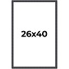 PosterPalooza | Linear Black Picture Frame - UV Acrylic, Foam Board Backing, Hanging Hardware - 2 of 4