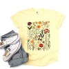Simply Sage Market Women's Vintage Pressed Flowers Short Sleeve Garment Dyed Tee - 3 of 4