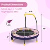 Infans 36" Foldable Kid Trampoline w/ 20 LED Lights Foam Handlebar Padded Safety Cover - 2 of 4