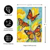 Evergreen Tulip and Butterfly Garden Suede Flag 12.5 x 18 Inches Indoor Outdoor Decor - 3 of 4