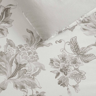 Martha Stewart Avery Floral Gray King Comforter Set — фото 8