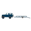 1/64 1961 Patrol Hard Top with Utility Trailer Blue White Hitch & Tow 31 32310-A - 2 of 2