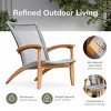Cambridge Casual Dunham Teak Wood Outdoor Lounge Chair: Indonesian Teak, Poly-Rope Design, Weather-Resistant - 3 of 4