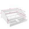 NicBex Queen Size Daybed with 2 Drawers,Linen Upholstered Tufted Sofa Bed for Bedroom,Living Room,Apartment - 3 of 4