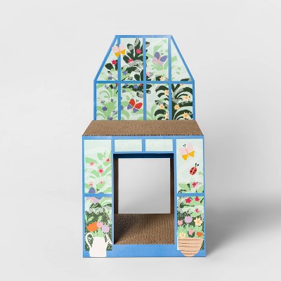 Double Decker Greenhouse Cat Scratcher House - Boots & Barkley™