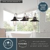 VAXCEL Galena Matte Black and Nickel Coastal Bathroom Vanity Fixture Light - 4 of 4