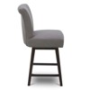 Spruce&Spring Upholstered 26-inch Counter Height Swivel Barstool - 3 of 4