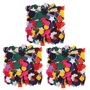 Roylco® Felt Shapes, 500 Per Pack, 3 Packs - 1 of 4