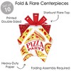 Big Dot of Happiness Pizza Party Time - Table Decorations - Baby Shower or Birthday Party Fold and Flare Centerpieces - 10 Count - 3 of 4