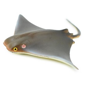 Collectible Wildlife Gifts | Ray, Cownose Ray, Skate, Museum Quality, Hand Painted, Rubber Fish, Realistic Toy Figure, Model, Gift,   4"   CH269 BB124 - 1 of 4