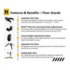 Hercules GS422B PLUS Universal Auto Grip Duo Guitar Stand With Foldable Backrest - 4 of 4