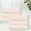 Classic Zero Twist Cotton Medium Weight Ultra-Soft Absorbent Towel Set by Blue Nile Mills - 2 of 4