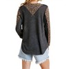 Women's Leopard Trimmed Top - umgee - 3 of 4