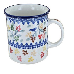 Blue Rose Polish Pottery 236 Ceramika Artystyczna Small Coffee Mug - 1 of 1