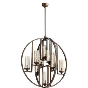 Quorum Lighting Julian 10-Light Chandelier, 10 Lights, Oiled Bronze, 32W, 33.5H - 1 of 4