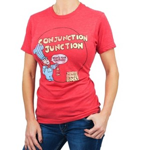 Schoolhouse Rock! “Conjunction Junction” Adult T-Shirt - Red - 1 of 4
