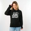 Simply Sage Market Women's Graphic Hoodie Eat Basketball Sleep Repeat With Ball - 3 of 4