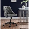 Modway Distinct Tufted Swivel Vegan Leather Office Chair - 2 of 3