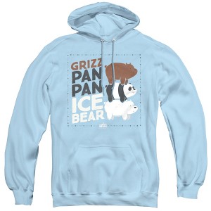 We Bare Bears Grizz Pan Pan Ice Bear Adult Pull-Over Hoodie - 1 of 4